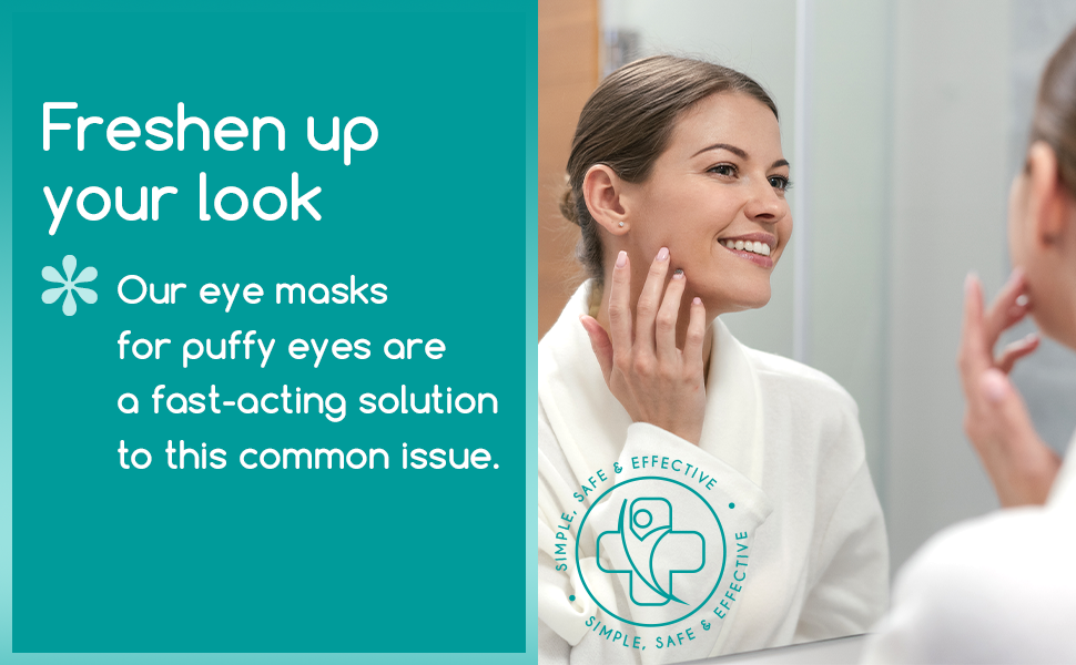 Medi Grade Cooling Eye Mask for Puffy Eyes with Cooling Eye Pads and