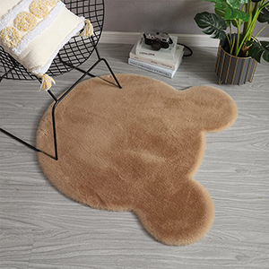 Khaki Fluffy Rug