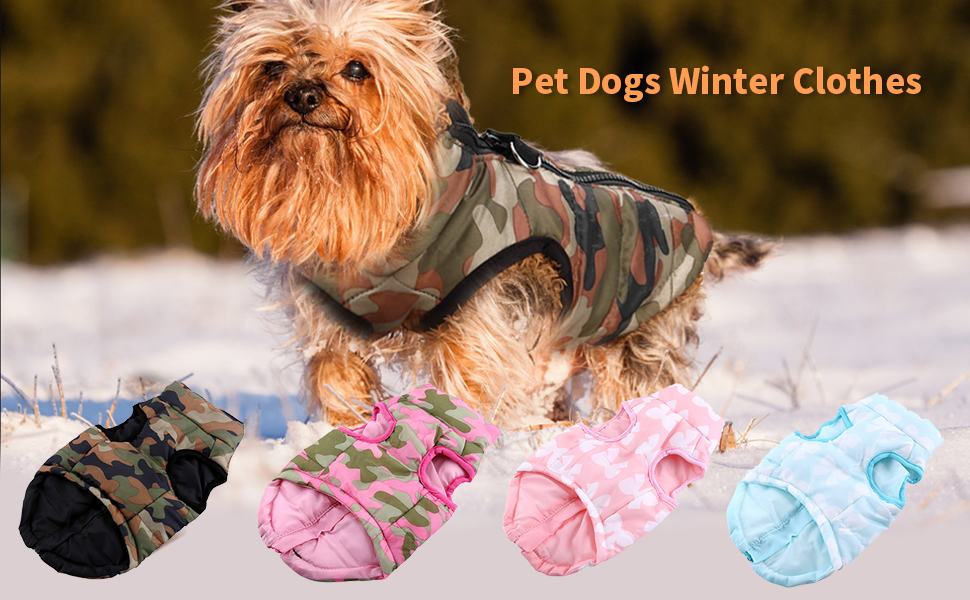 Pet Dogs Jacket Pet Winter Clothes Warm Soft Dog Vest for Small and