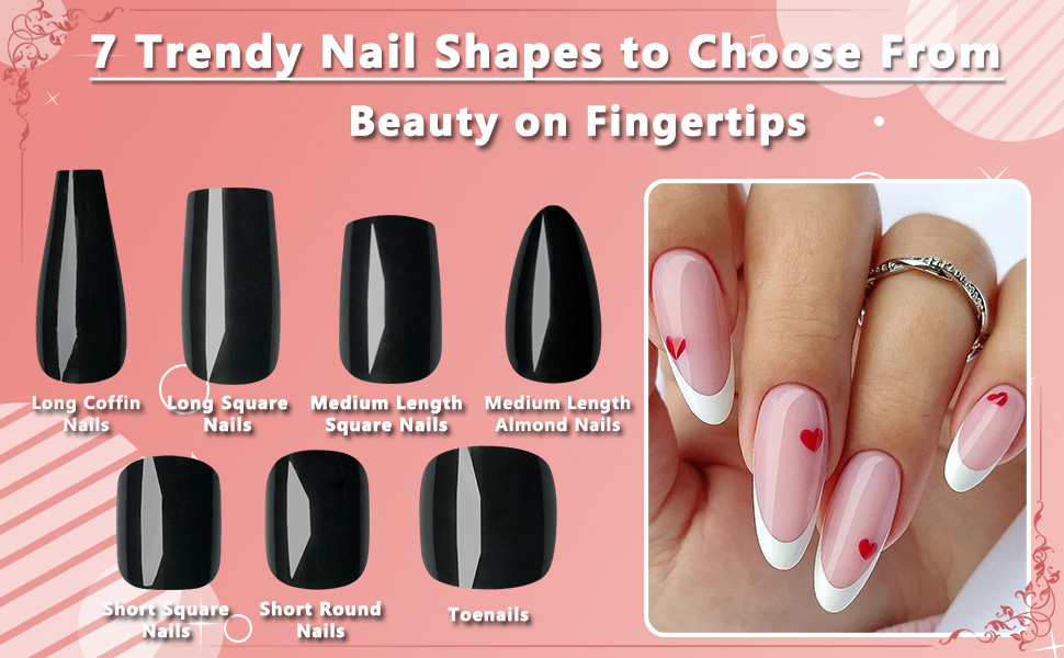 almond press on nails short glue on nails stiletto fake nails press ons acrylic nail tips