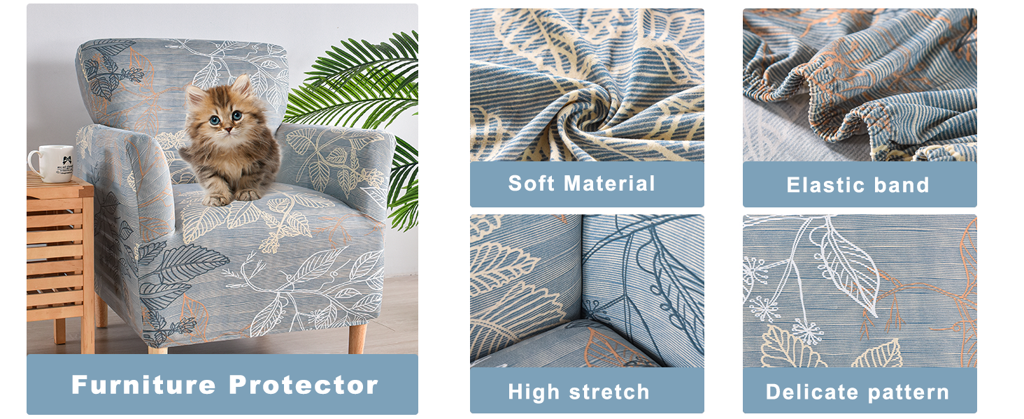 HAOYONG Banquet Armchair Slipcover Stretch Velvet Chair