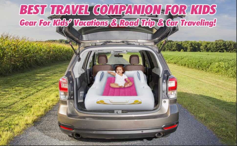 KINMAC Inflatable Toddler Travel Bed Portable Travel