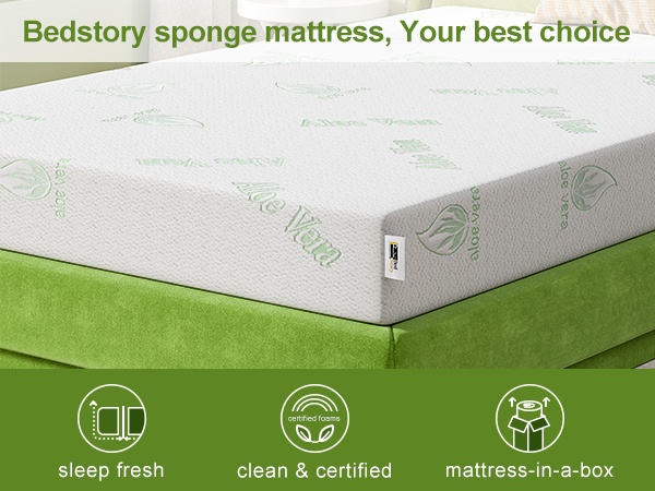 BedStory Twin Mattress 5 Inch, Medium Firm Single Mattresses