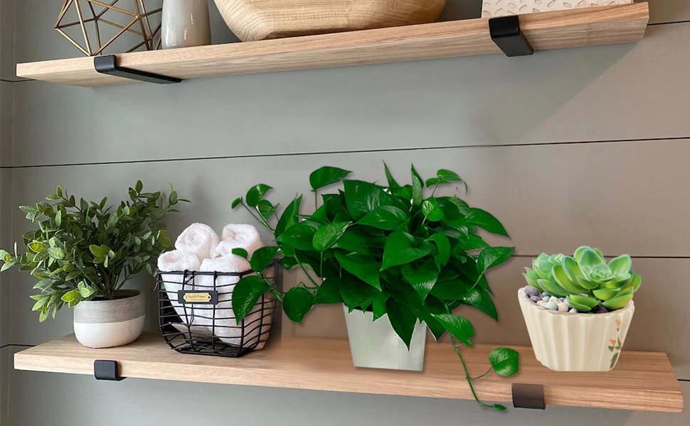 Heavy Duty Floating Shelf Bracket with J Lip,Wall Mounted