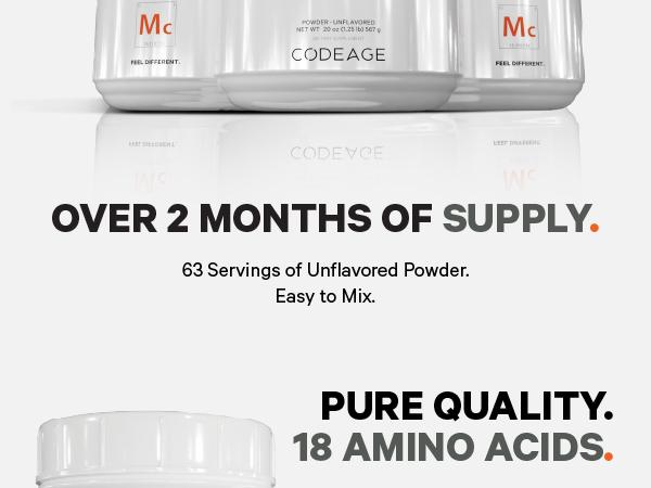 Codeage multi collagen powder, multi collagen supplement, grass fed collagen supplement peptides