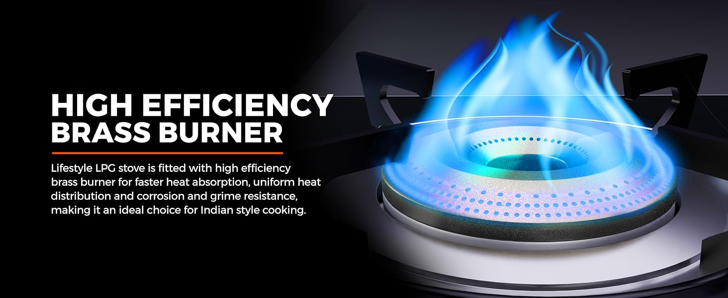 Lifestyle lpg gas stove 4 burner