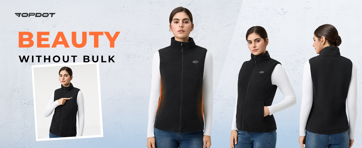 heated vest for women women heated fleece vest with battery pack