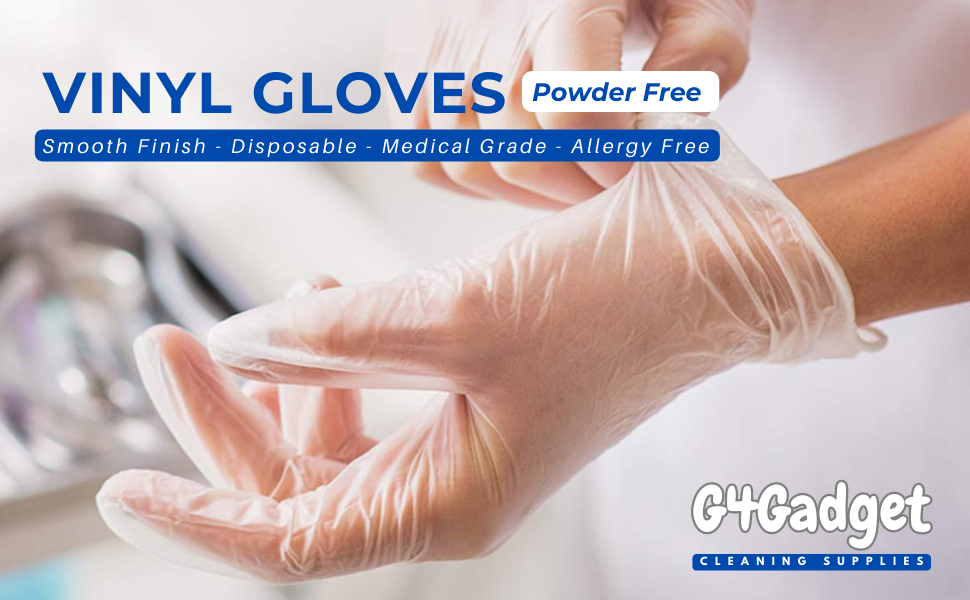 Clear vinyl gloves Disposable vinyl gloves Powder-free vinyl gloves Latex-free vinyl gloves