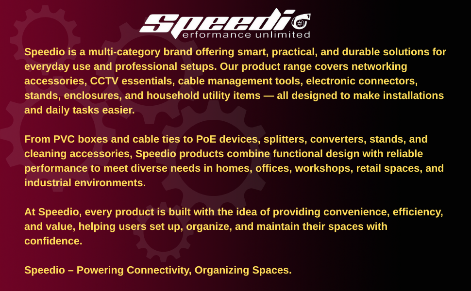 ABOUT SPEEDIO BRAND