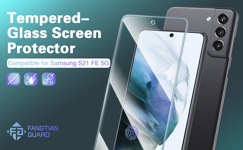 Screen Protector For Samsung Galaxy S21 FE 5G, 3Pack
