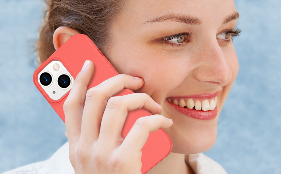 Amytor Designed for iPhone 14 Case, Silicone Ultra Slim