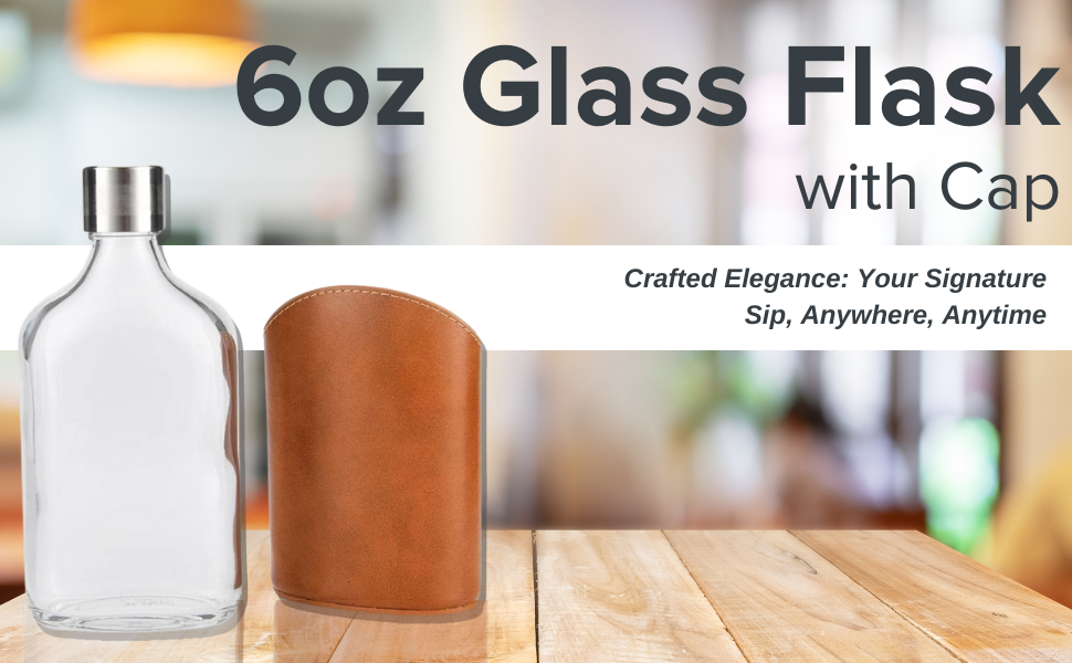 Top Shelf Flasks Personalized Modern Glass Whiskey