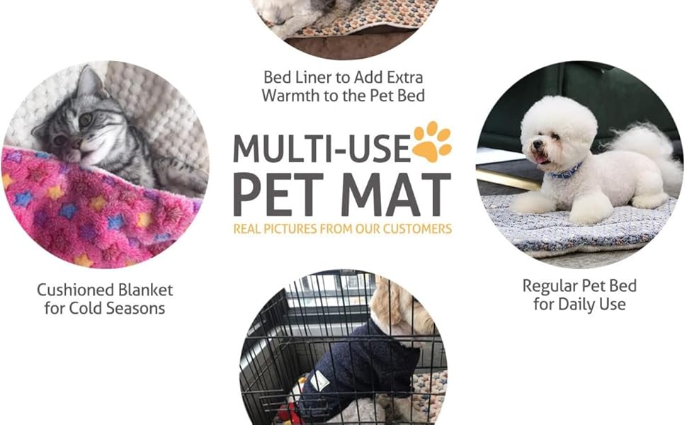 Cozy Calming Cat Blanket, Flannel Cushion for Pet Cozy