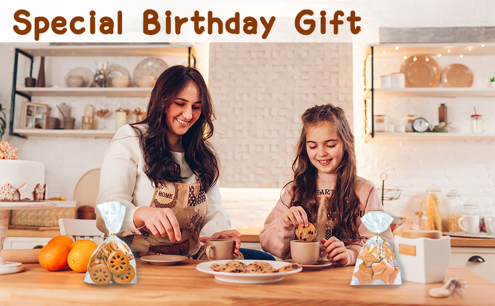 50 Pack Cellophane Bags, Food Cookie Bags Clear Cellophane Bags with 50