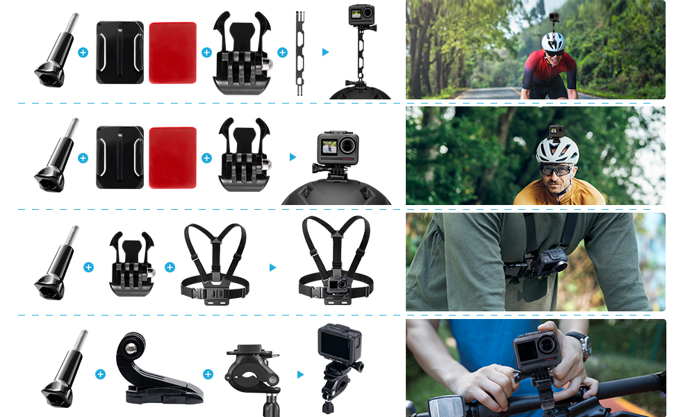 akaso action camera bike kit