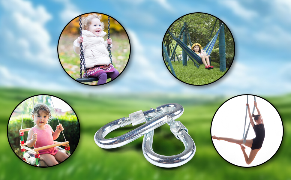 Swing Hanging Straps Kit, 4 Pieces Swing Attachment Hammock Adjustable