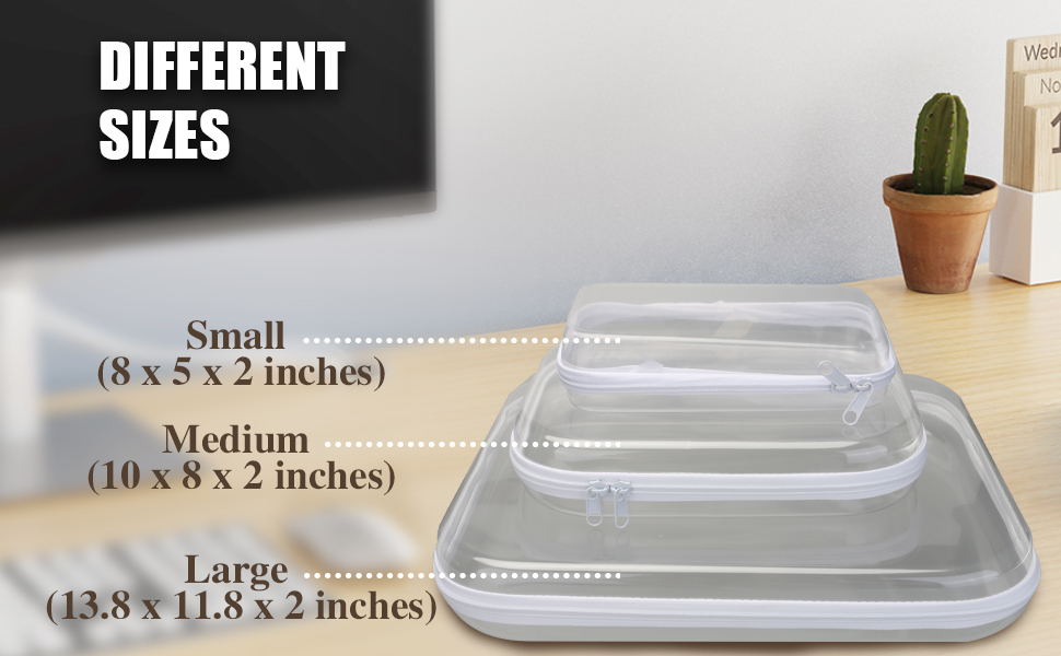 Zippered Transparent Cases for Snacks