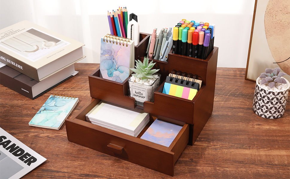 Bamboo Desk Organizer