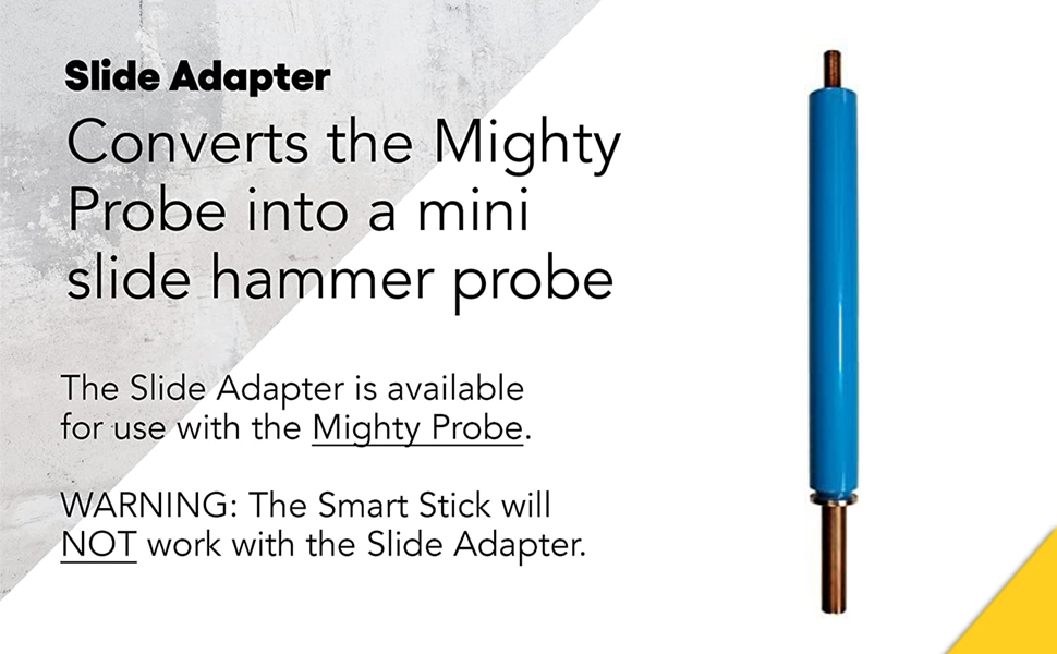 T&T Tools Heavy Duty Slide Adapter for the Mighty Probe, Insulated Metal Soil Probe Mini Slide