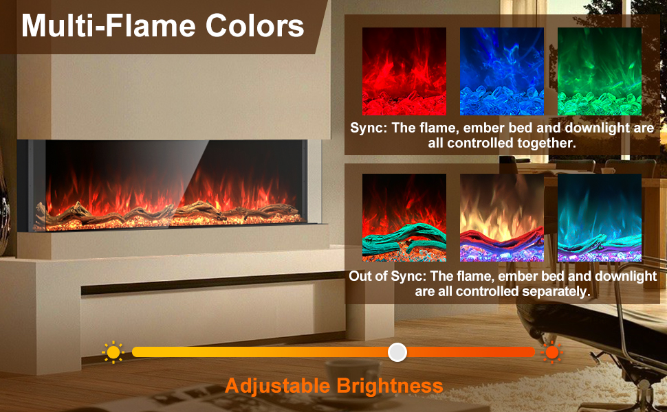 Cosmopolitan Fireplaces Phoenix Omnivue Series 56 inch 3