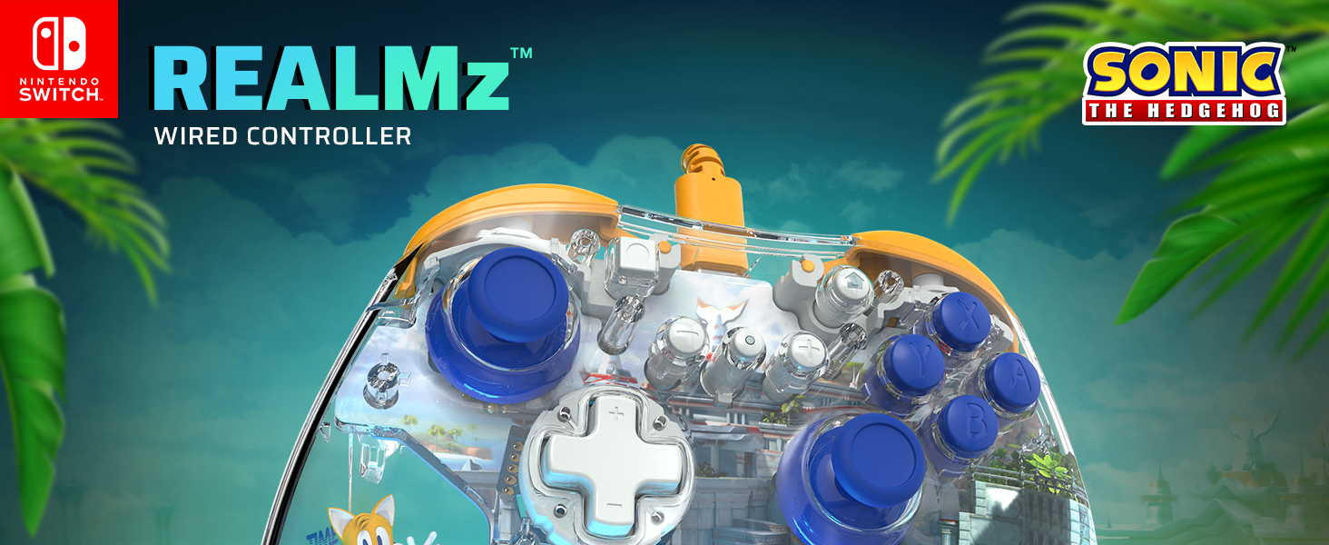 REALMz Wired LED LightUp Pro Controller for Nintendo