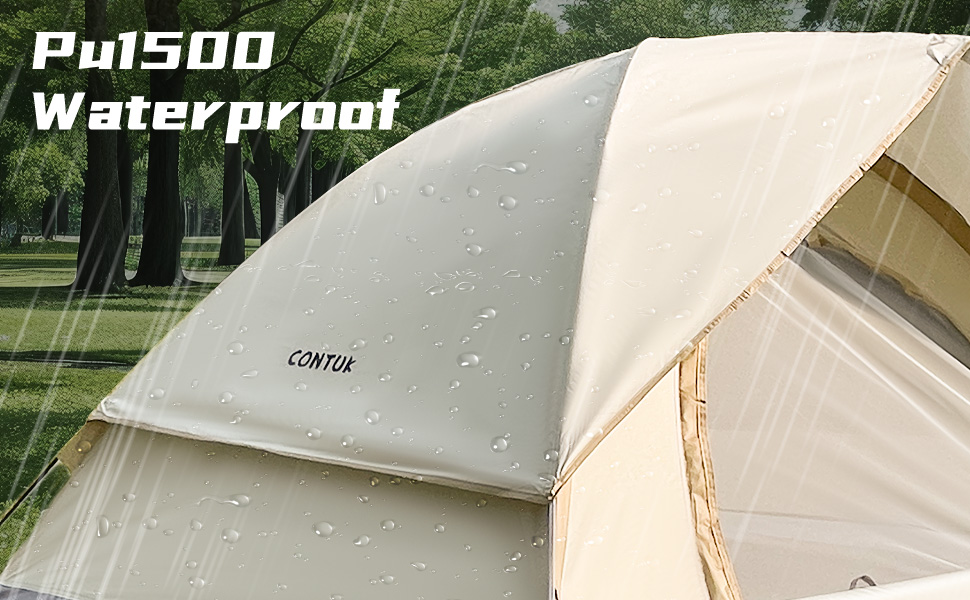 Waterproof design protects against light to moderate rain