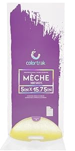 colortrak reusable hair coloring meche clear sheets for dye processing highlight coloring 