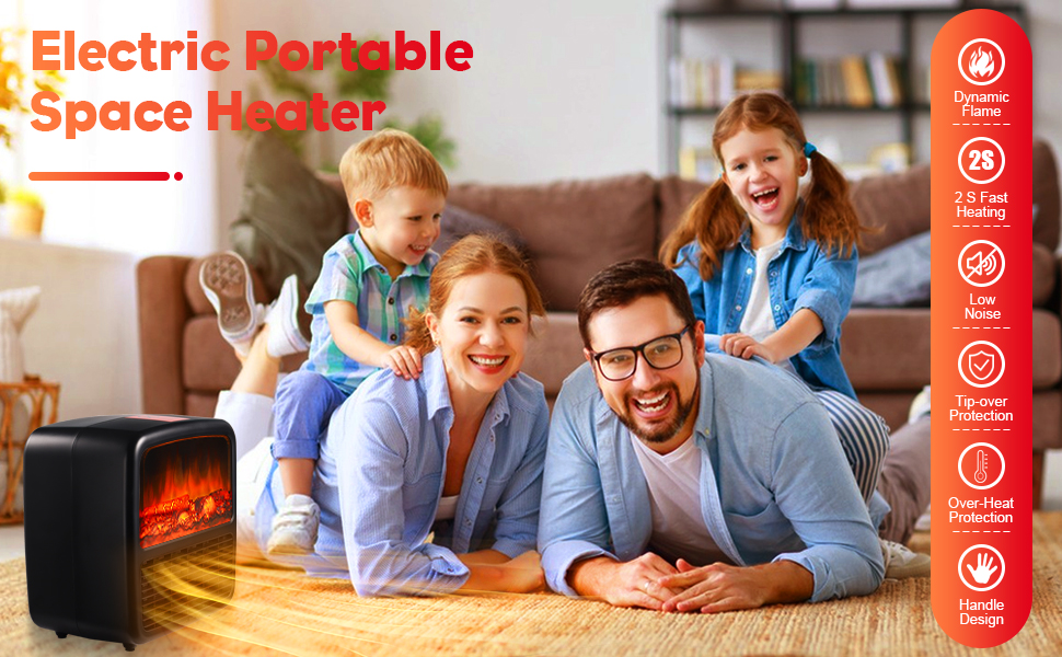 MACALOCA Space Heater, 1500W/1000W Space Heaters for Indoor Use, Energy Efficient