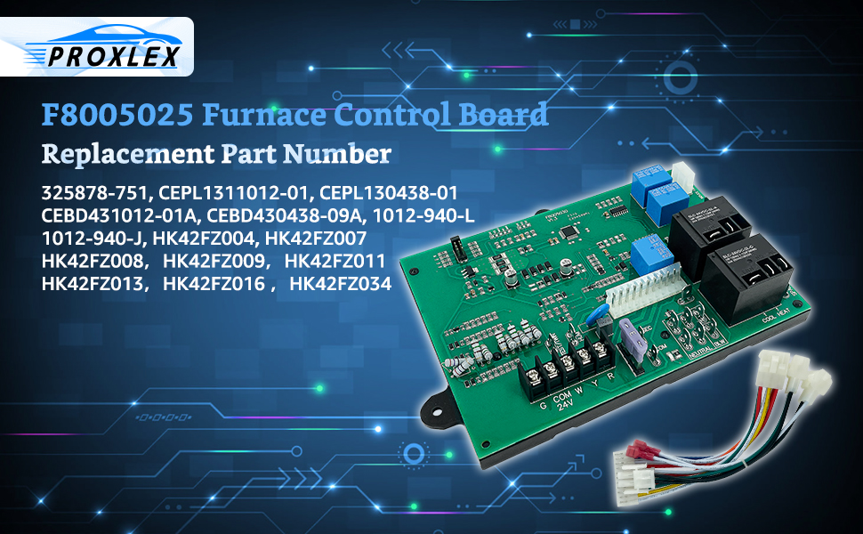 Proxlex Furnace Control Circuit Board Compatible with
