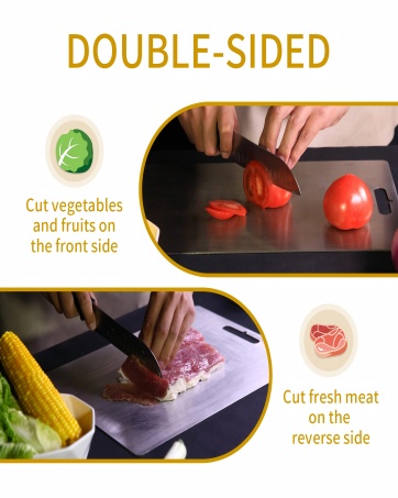 Titanium cutting boards for kitchen