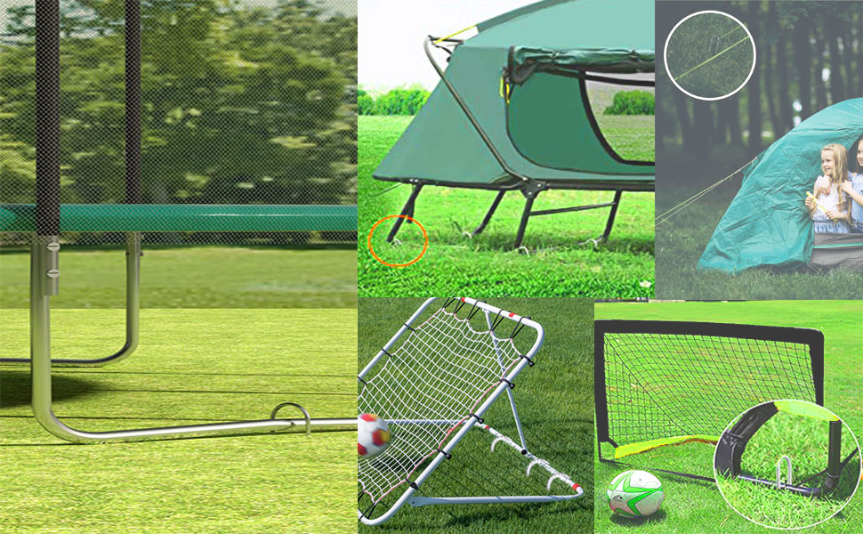 Trampoline Wind Stakes Heavy Duty Anchors High Wind U