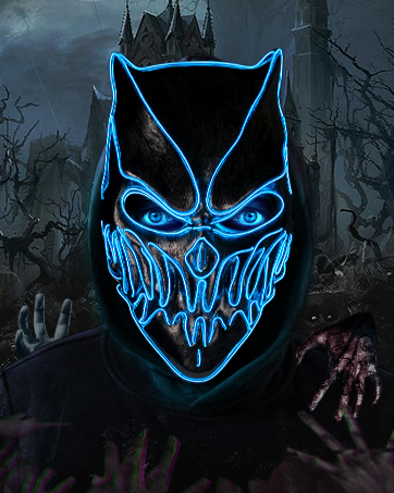 LED Halloween Light Up Mask