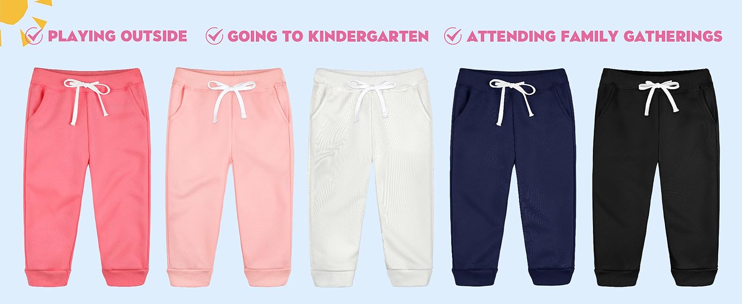 Toddler and Baby Girls Fleece Sweatpants