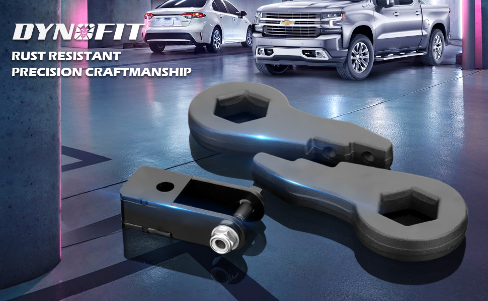 13" Torsion Bar Keys with Shock Extenders Brackets for Chevy GM