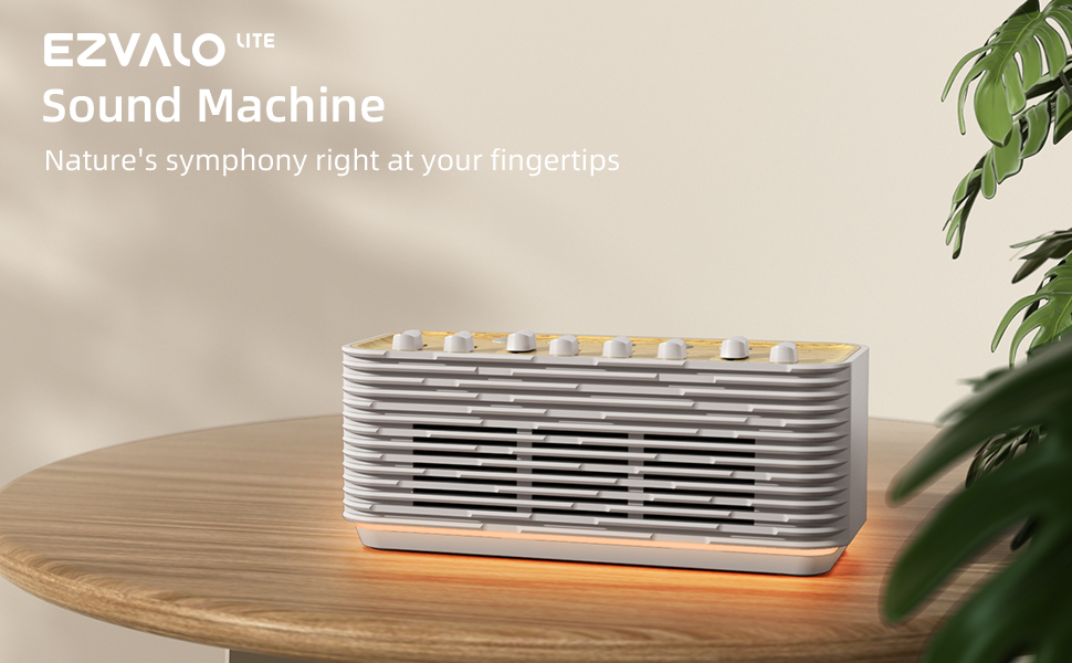 EZVALO White Noise Machine, Retro Sound Machine with 255+ Combined