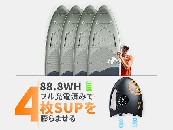 OutdoorMaster サップ　電動エアーポンプ 20PSI対応　SUP 61mtJuYKzRL._AC_UL210_SR210,
