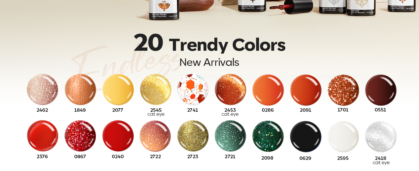 fall gel nail polish