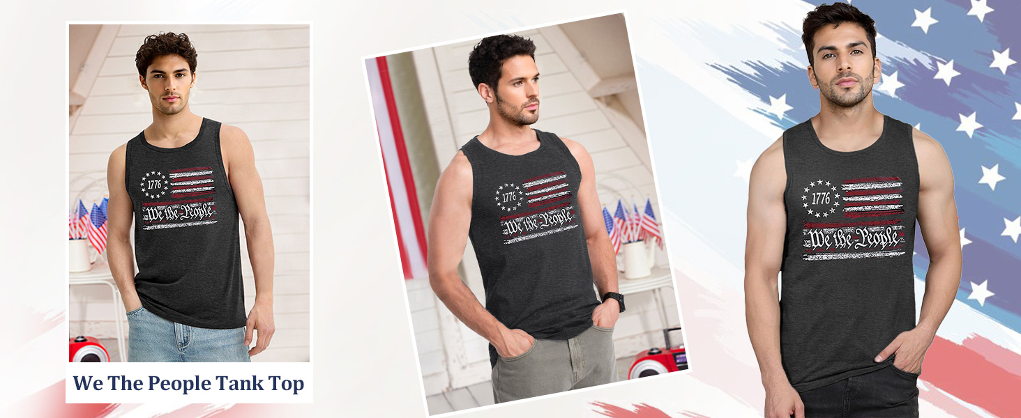 fourth of july tank top for men