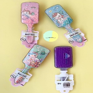 hair brush massager comb, Girls Birthday Gift, glitter star brush, hair dresser and accessory