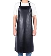 Homsolver Heavy Duty Vinyl Waterproof Apron for Unisex Adult, Ultra Lightweight, Chemical Resista...