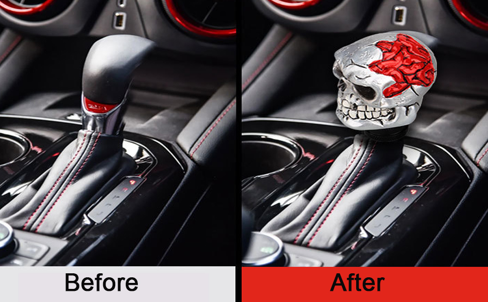 XhuangTech Skull Shifter Knobs,Auto Gear Stick Shift Knob