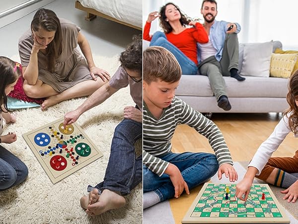 Wooden Board Game Set