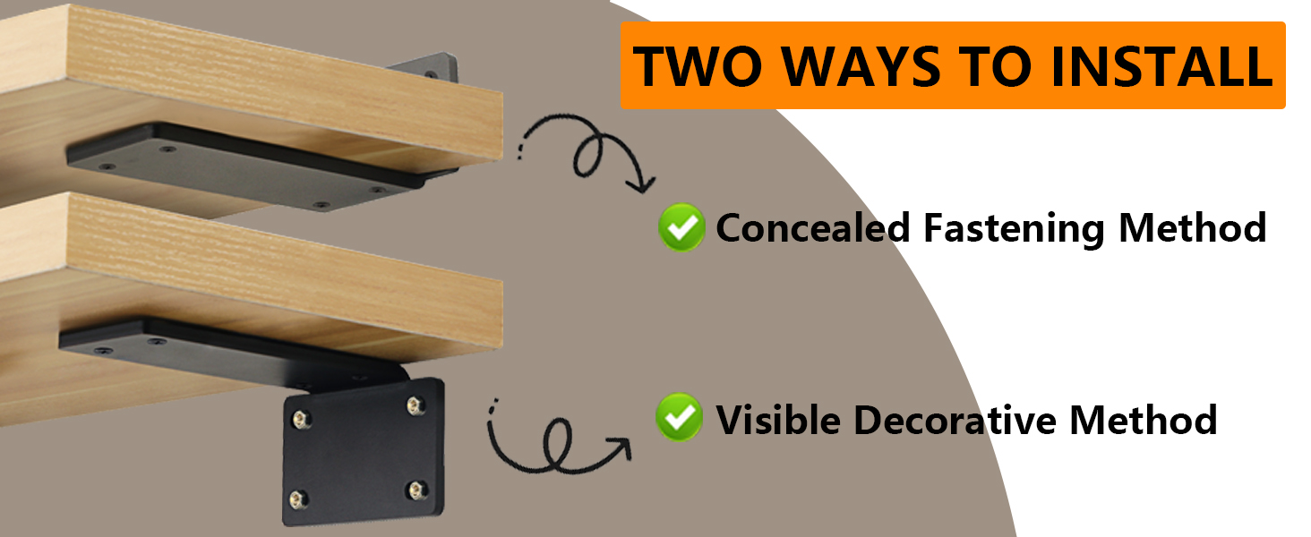 floating shelf brackets