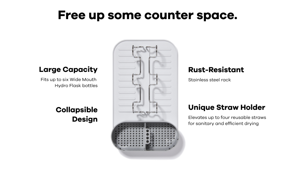 Hydro Flask Bottle Drying Rack Sports & Outdoors