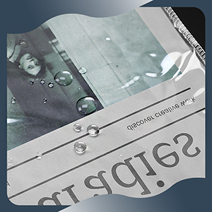 plastic gift bags are waterproof, and you can easily wipe them clean with water