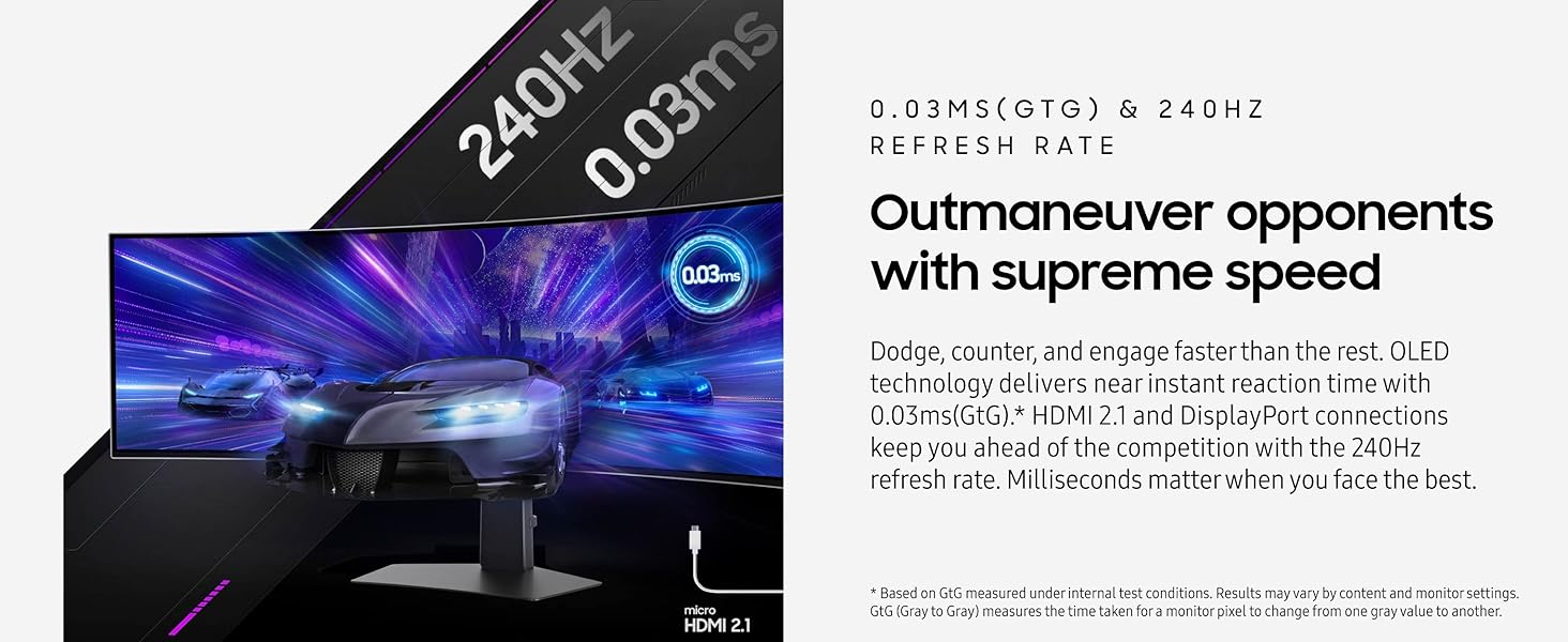 Samsung 49 inch Odyssey OLED G93SC Curved Gaming Monitor