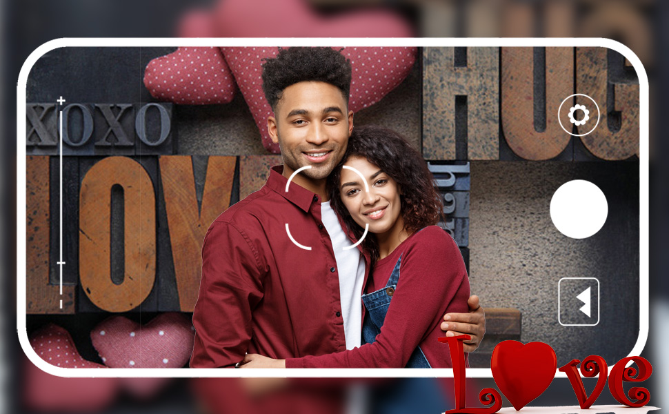 SJOLOON 10x10ft Valentine's Day Photography Backdrop