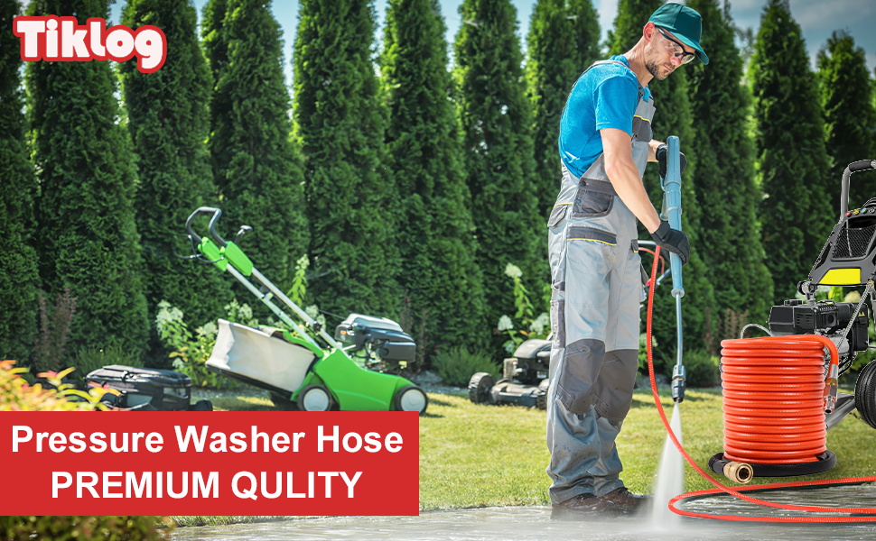 Pressure Washer Hose 1/4”, 4000 PSI Ultra Flexible Kink