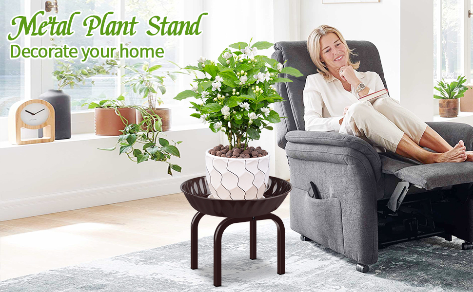OugeWood Metal Plant Stand Indoor, Plant Stands For Plants