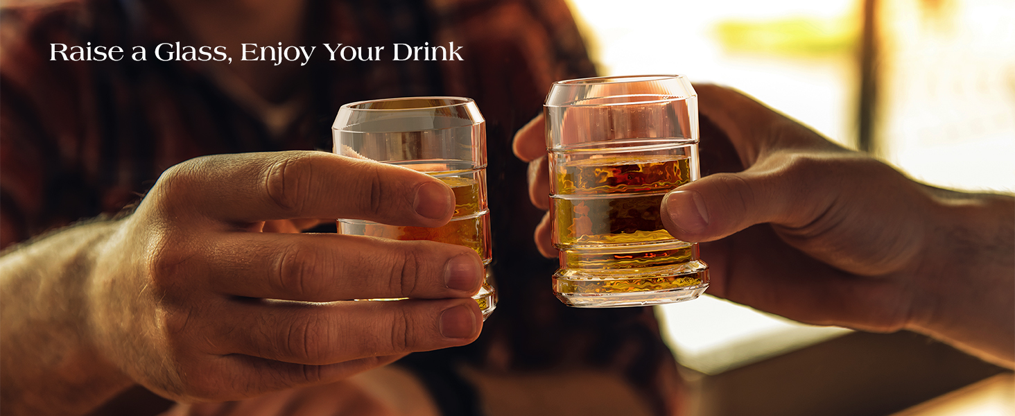 Ensemble de décanteur d'alcool avec des lunettes, Des cadeaux d'anniversaire drôles pour hommes